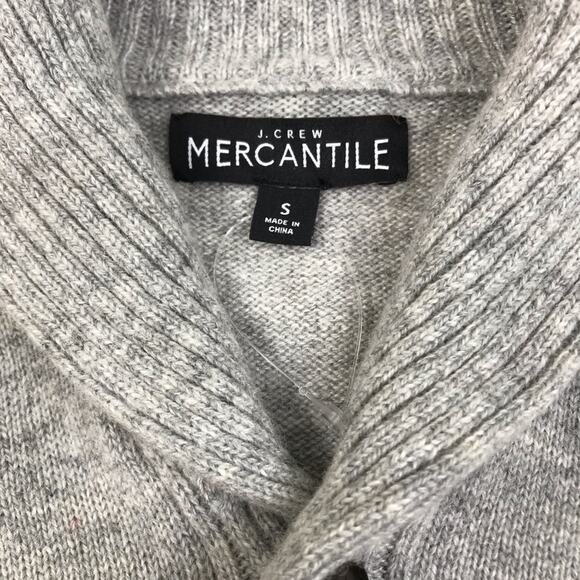 J CREW Marled Lambswool Sweater Men Sz S Gray Cozy Grunge Normcore Streetwear - Picture 8 of 14